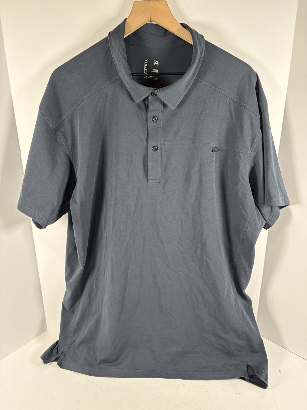 Arc’teryx Captive SS Polo Shirt Mens XXL Gray Outdoor Hiking Golf Casual